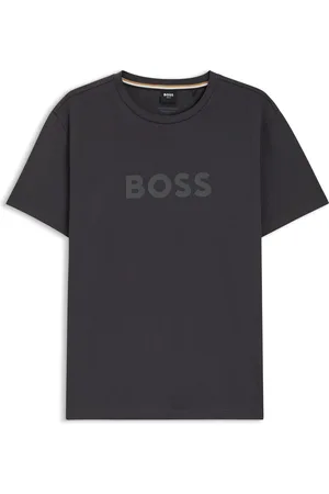 HUGO BOSS Camiseta en punto de algodón con protección UV FPS 50+