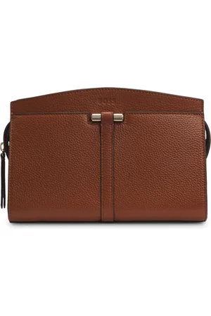 HUGO BOSS Bolso bandolera de piel granulada con detalles metálicos