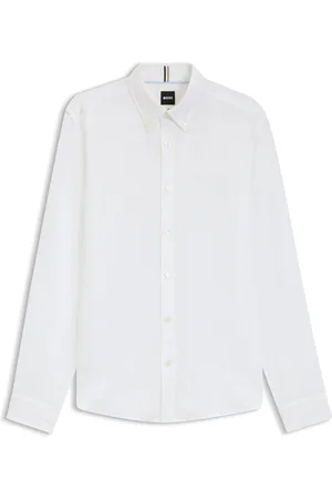 HUGO BOSS Camisa slim fit de lino