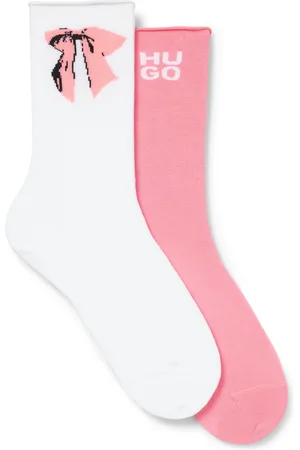 HUGO BOSS Paquete de dos calcetines cortos de algodón