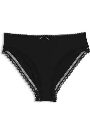 HUGO BOSS Calzoncillos slip de tiro medio en microfibra elástica con ribete de encaje