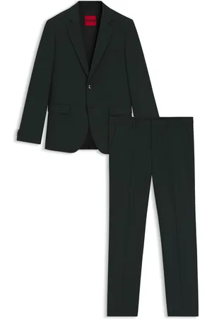 HUGO BOSS Traje extra slim fit de paño elástico técnico con estampado