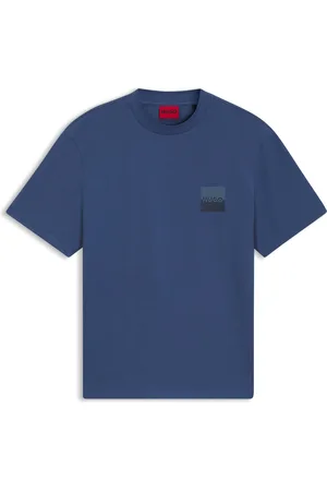 HUGO BOSS Camiseta relaxed fit de algodón con logos en dos partes