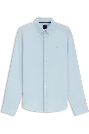 HUGO BOSS Camisa slim fit de lino