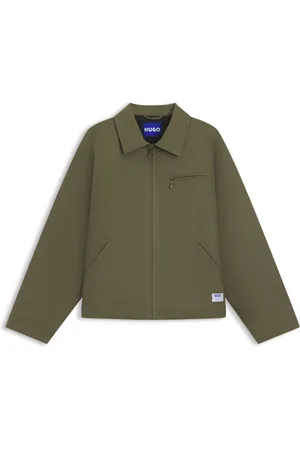 HUGO BOSS Chaqueta ligeramente acolchada regular fit en lona de algodón