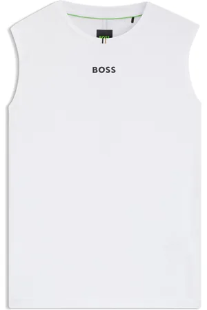 HUGO BOSS Camiseta de tirantes deportiva de tejido elástico con rayas traseras