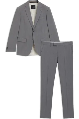 HUGO BOSS Traje slim fit en tejido elástico con microestampado