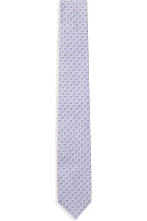 HUGO BOSS Corbata de mezcla de seda con microestampado