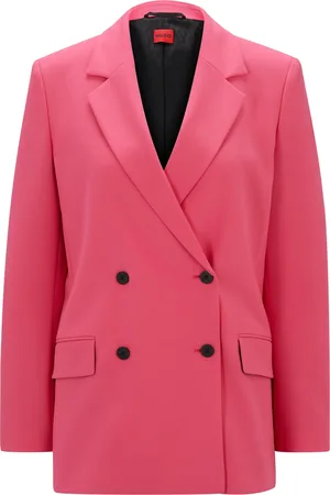 HUGO BOSS Chaqueta cruzada relaxed fit