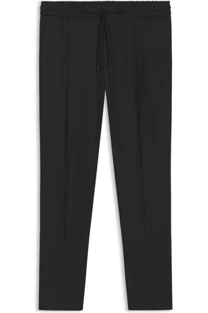 HUGO BOSS Pantalones slim fit de mezcla de lana