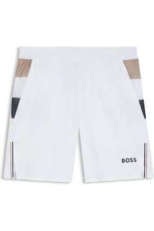 HUGO BOSS Shorts deportivos de tenis en tejido elástico con control de la humedad