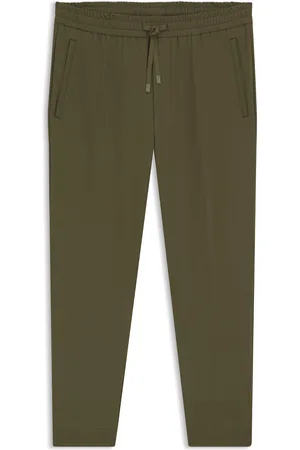 HUGO BOSS Pantalones tapered fit de tejido elástico repelente al agua