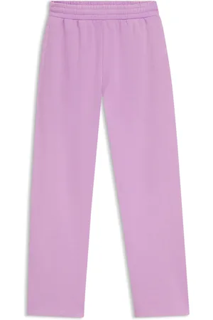 HUGO BOSS Pantalones de chándal loose fit de felpa de algodón