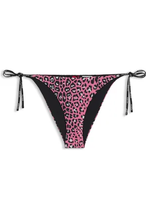 HUGO BOSS Braguita de bikini estampado con cordones con detalle de la marca