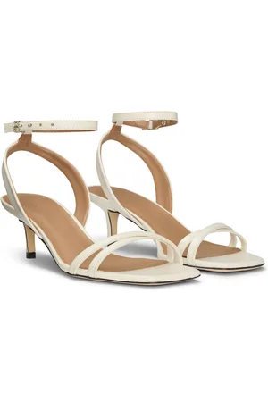 HUGO BOSS Sandalias de piel con monograma Double B