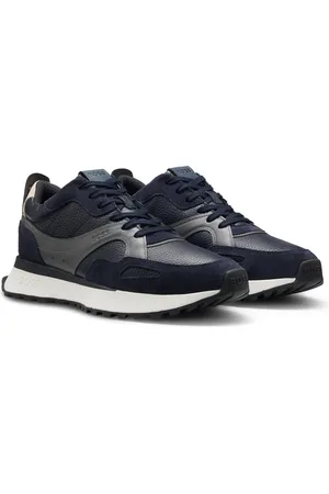 HUGO BOSS Deportivas de piel abatanada con suela robusta