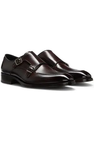 HUGO BOSS Zapatos de piel con hebilla doble