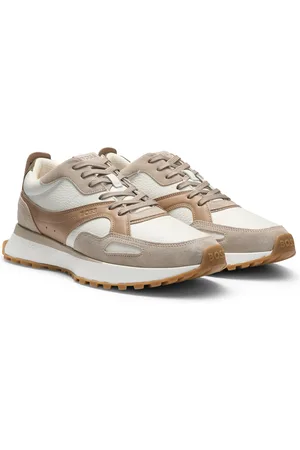 HUGO BOSS Deportivas de piel abatanada con suela robusta