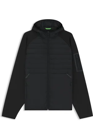 HUGO BOSS Chaqueta repelente al agua con bolsillo con cremallera en la manga