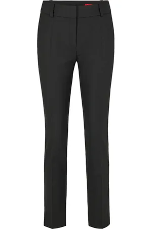 HUGO BOSS Pantalones slim fit de tejido elástico con aberturas en los bajos