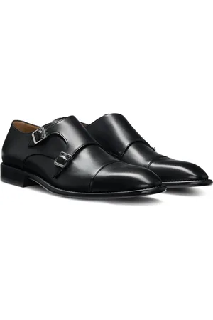 HUGO BOSS Zapatos de piel con hebilla doble