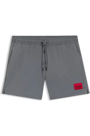 HUGO BOSS Bañador tipo shorts con forro integral y etiqueta con logo roja