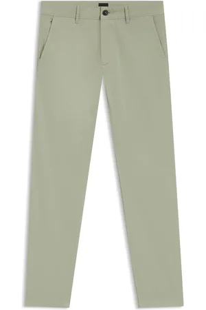 HUGO BOSS Chinos slim fit de raso de algodón elástico