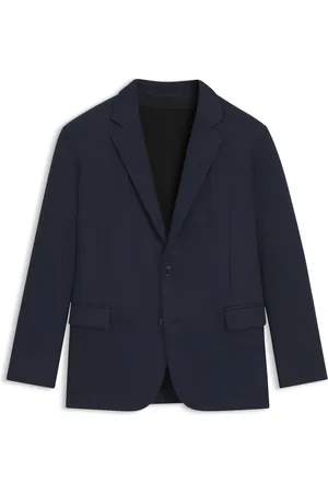 HUGO BOSS Blazer slim fit en punto con estampado de sarga