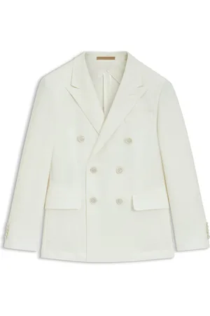 HUGO BOSS Blazer slim fit en algodón jaspeado y cashmere