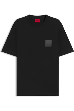 HUGO BOSS Camiseta relaxed fit de algodón con logos en dos partes