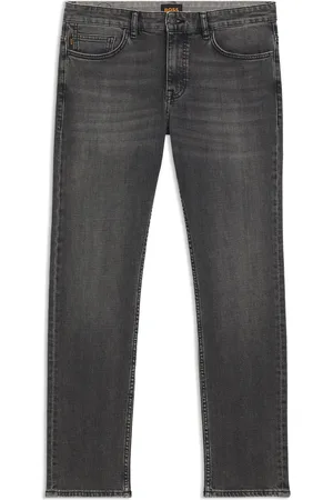 HUGO BOSS Vaqueros Delaware slim fit de cómodo tejido vaquero elástico gris