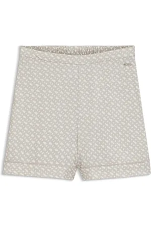 HUGO BOSS Shorts de pijama con estampado de monogramas y ribetes en contraste