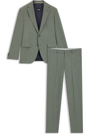 HUGO BOSS Traje de fácil mantenimiento en paño elástico con lana