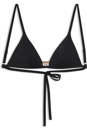 HUGO BOSS Top de bikini a rayas de la marca con UPF 50