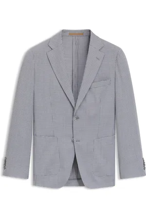 HUGO BOSS Blazer slim fit de lana virgen y seda