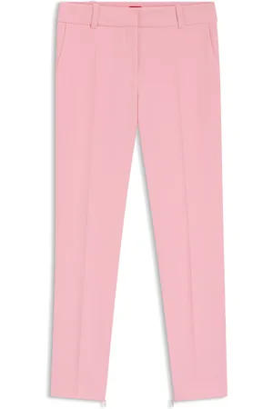 HUGO BOSS Pantalones slim fit con cremalleras en los dobladillos