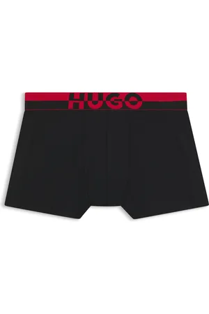 HUGO BOSS Paquete de tres calzoncillos de mezcla de modal con logos en la cintura