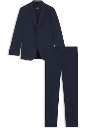 HUGO BOSS Traje slim fit en tejido elástico con microestampado