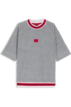 HUGO BOSS Sudadera de manga corta con ribetes en contraste