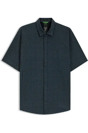HUGO BOSS Camisa regular fit en punto de piqué de algodón
