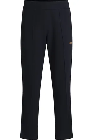 HUGO BOSS Pantalones de chándal x ASTON MARTIN de punto con raya de piel calada