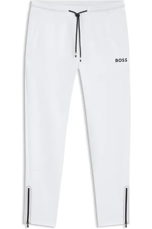 HUGO BOSS Pantalones de chándal en tejido de gabardina elástica activa con tecnología de termorregulación