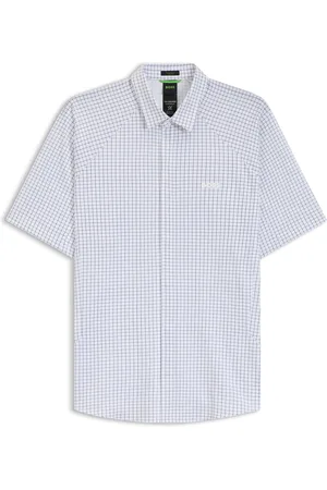 HUGO BOSS Camisa regular fit en punto de piqué de algodón