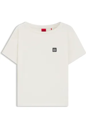 HUGO BOSS Camiseta de pijama de mezcla de modal con logo estampado