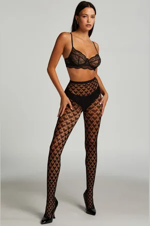 Hunkemöller Medias de rejilla Hearts