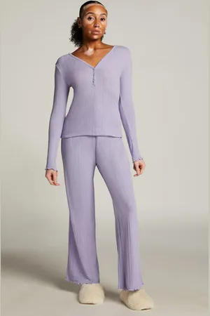 Hunkemöller Pantalón de pijama Pointelle