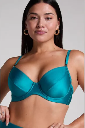 Hunkemöller Top de bikini con aros sin relleno Aqua