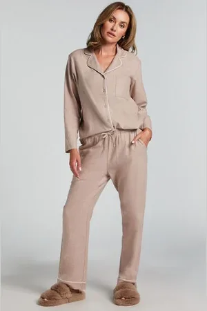 Hunkemöller Pantalones de pijama de franela