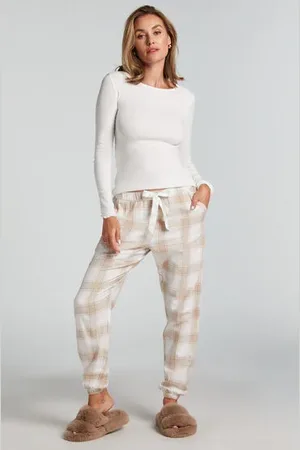 Hunkemöller Pantalones de pijama de franela