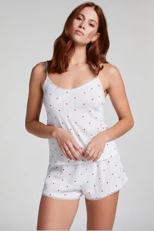 Hunkemöller Pantalones cortos de pijama Pointelle
